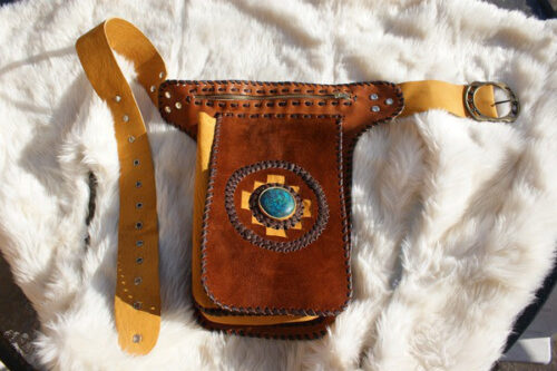 Peruvian Belt Bags with Peruvian Turquoise