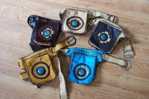 Peruvian Belt Bags with Peruvian Turquoise